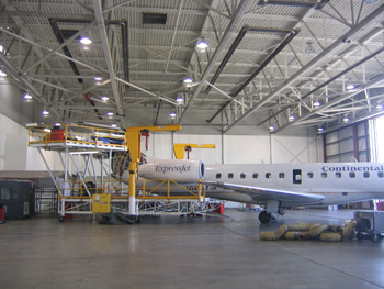Aircraft hangar installation by Global Bird Management.